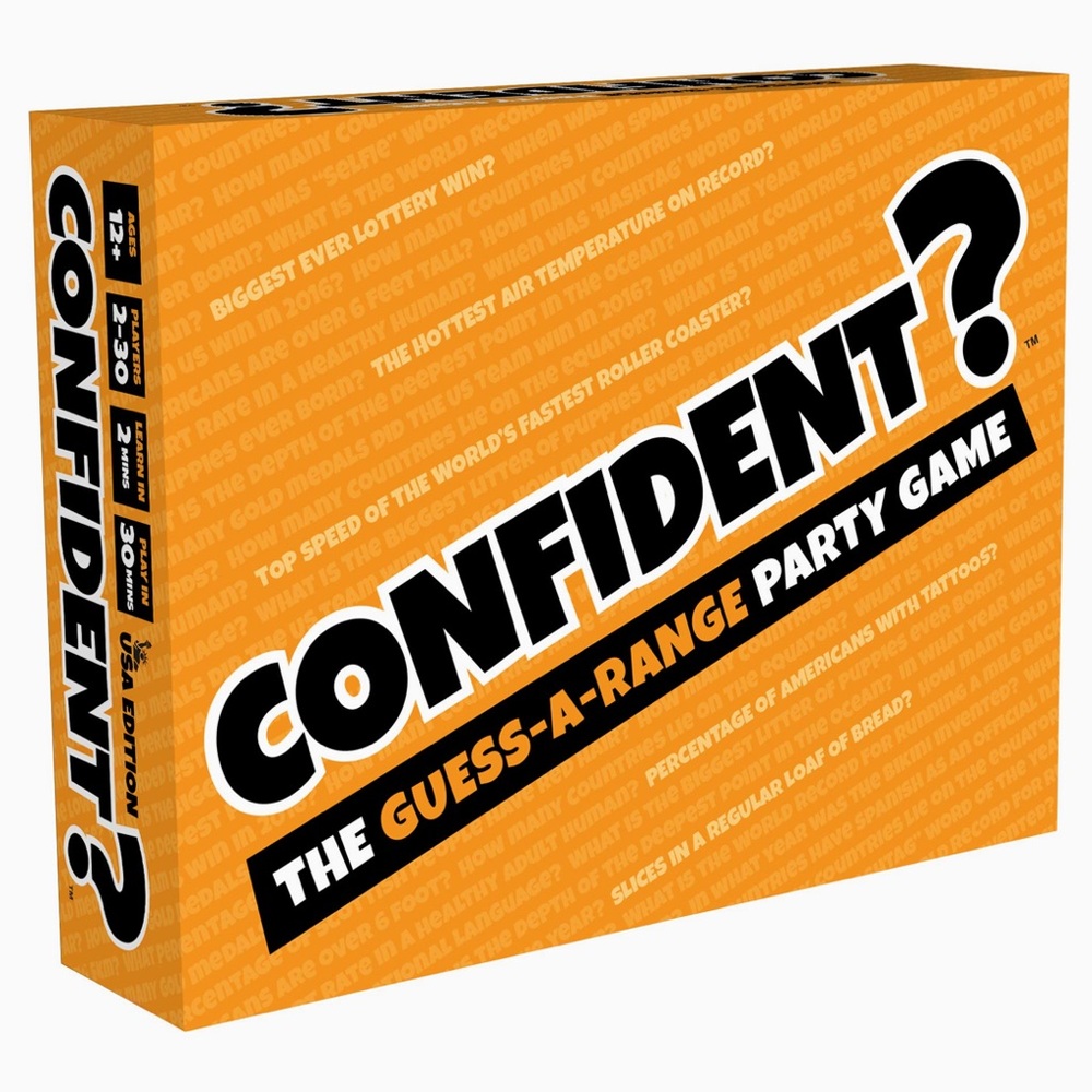 ✨NWT✨CONFIDENT? The Guess-A-Range Party Game